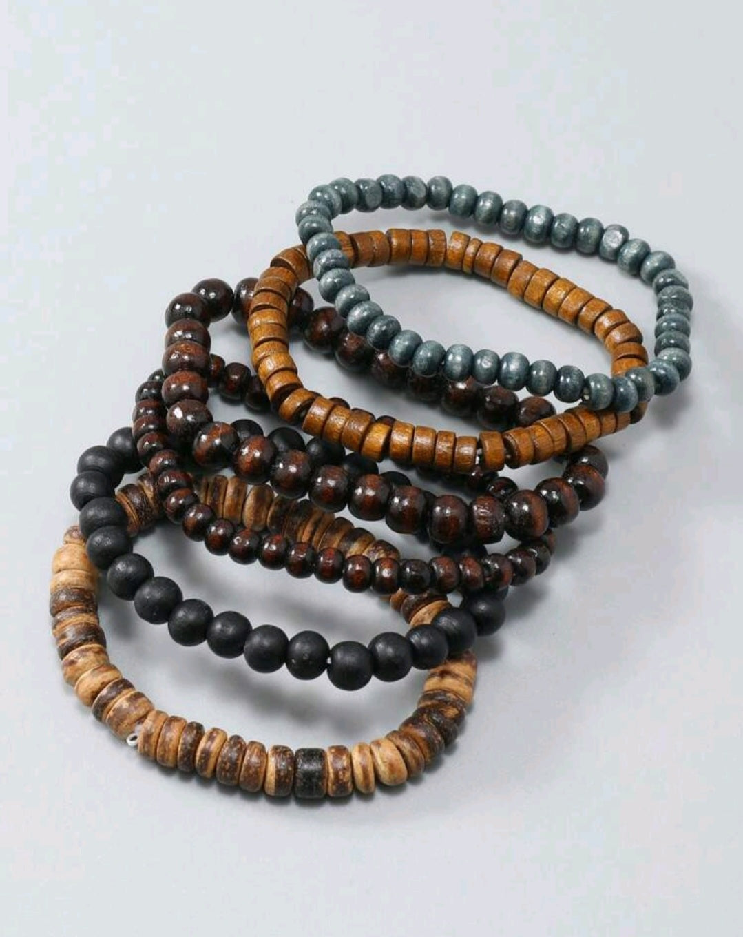 6pcs Mens Bead Bracelets